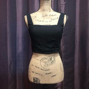 Cute Black Crop Top NWOT